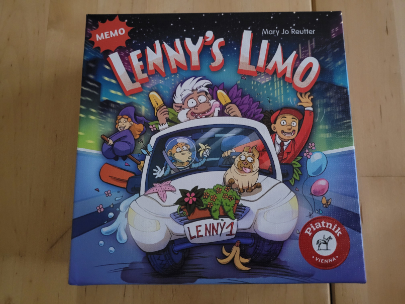 Das Cover von "Lenny's Limo" zeigt den Schriftzug und eine Comiczeichnung von einem Auto mit Passagieren.