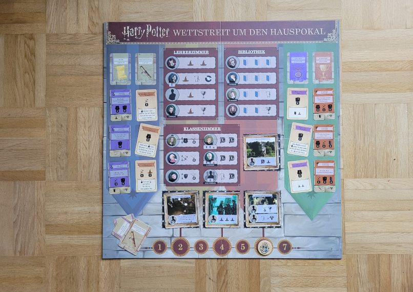Der Spielplan von "Harry Potter - Wettstreit um den Hauspokal".
