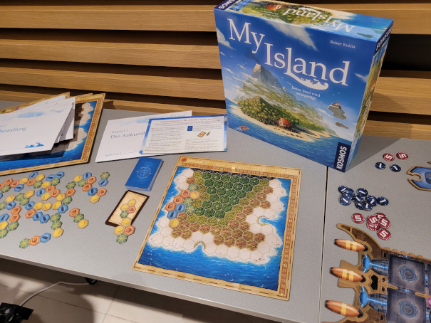 Das Spielmaterial von "My Island".