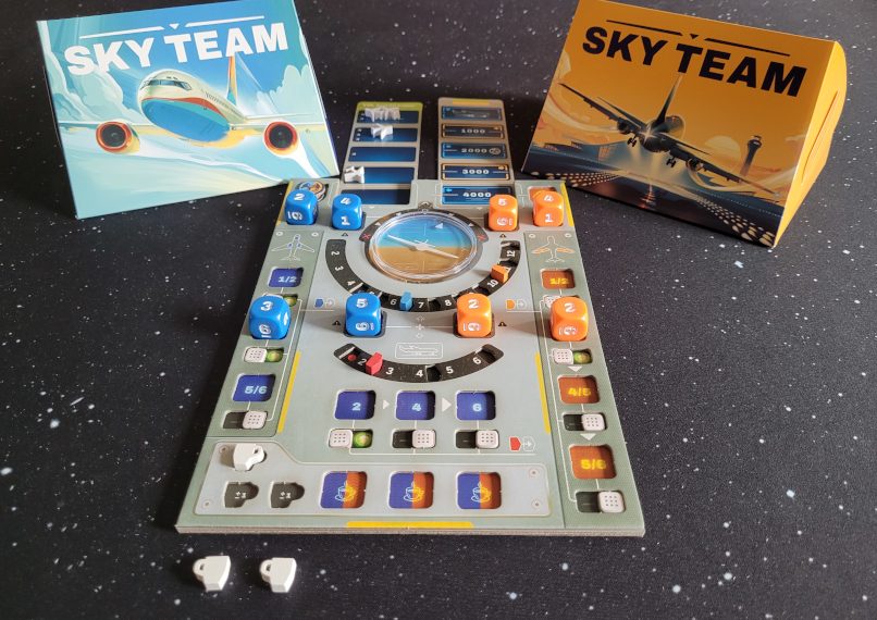 Ein Teil des Spielmaterials.