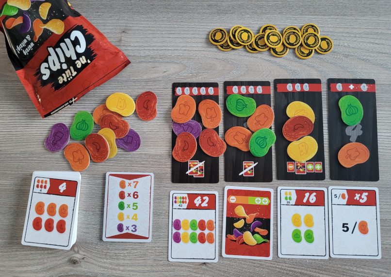 Das Spielmaterial von "'ne Tüte Chips".