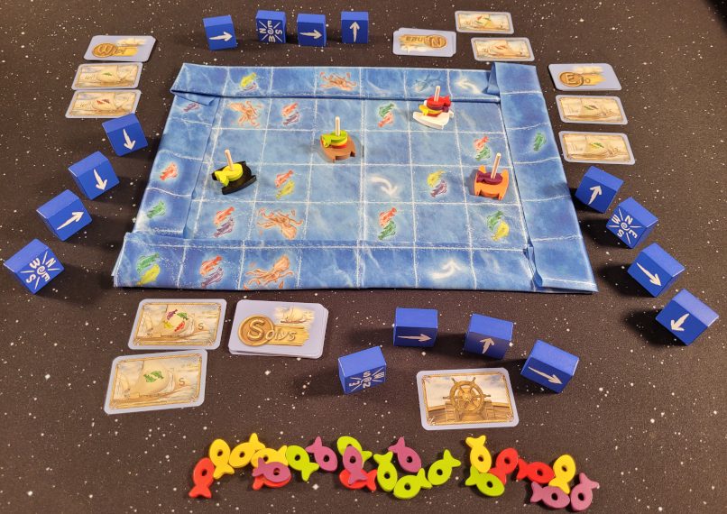 Das Spielmaterial von "Maldivia".
