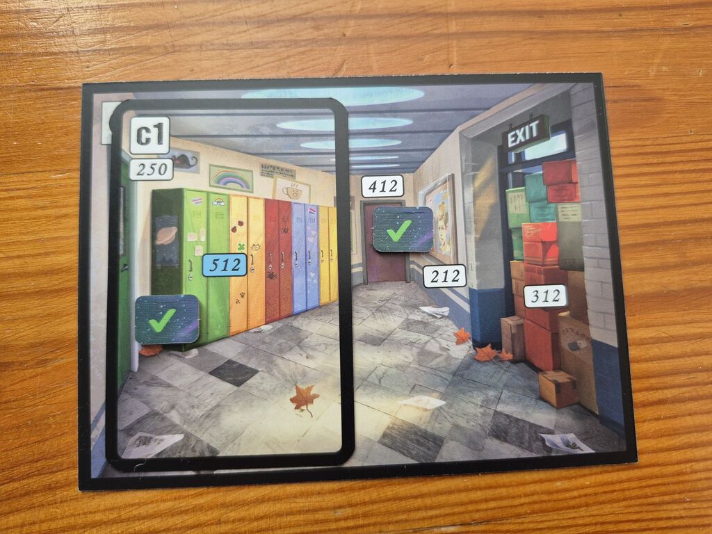Spielmaterial aus "Dimension Fünf-Sieben".