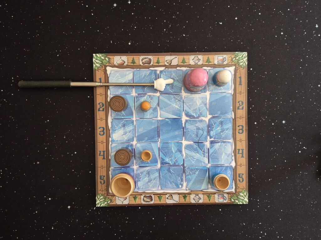 Spielmaterial in veränderter Anordnung.