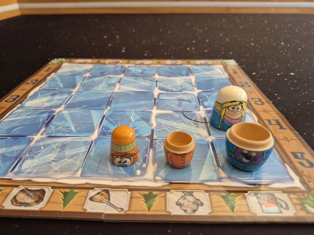 Figuren auf dem Spielplan von "Babushka".
