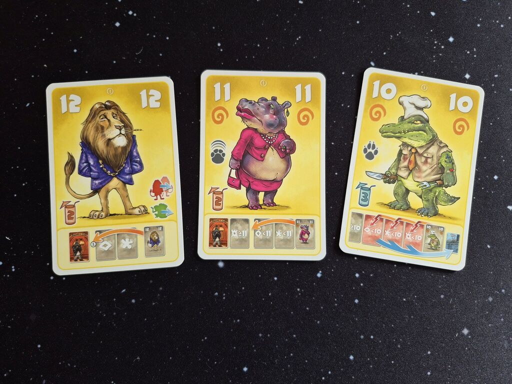 Drei Karten aus "Beasty Bar".