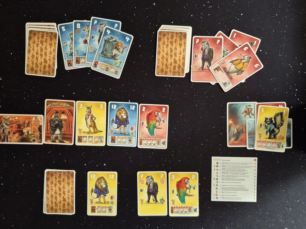 Karten im weiteren Spielverlauf.