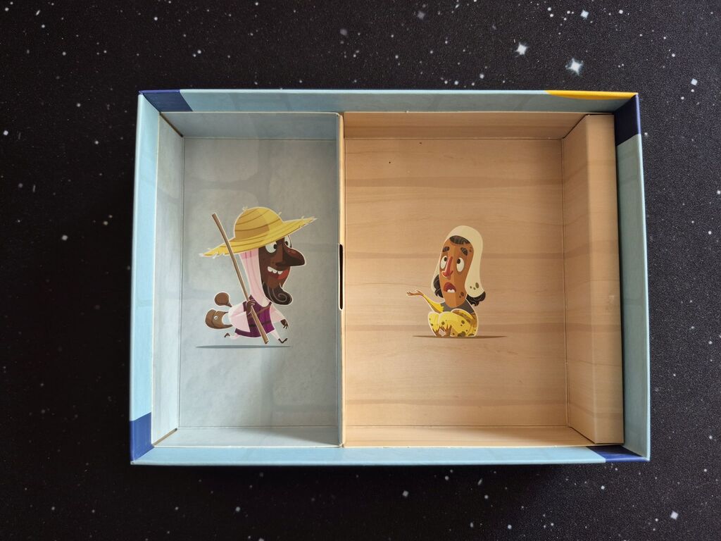 Illustrationen am Boden der Schachtel von "Castle Combo".