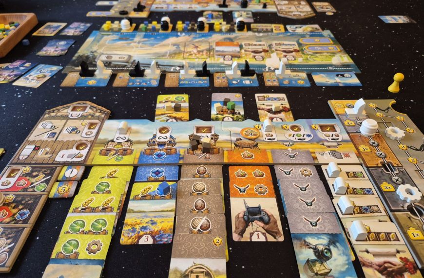 Spielmaterial von "Suna Valo" gegen Spielende.