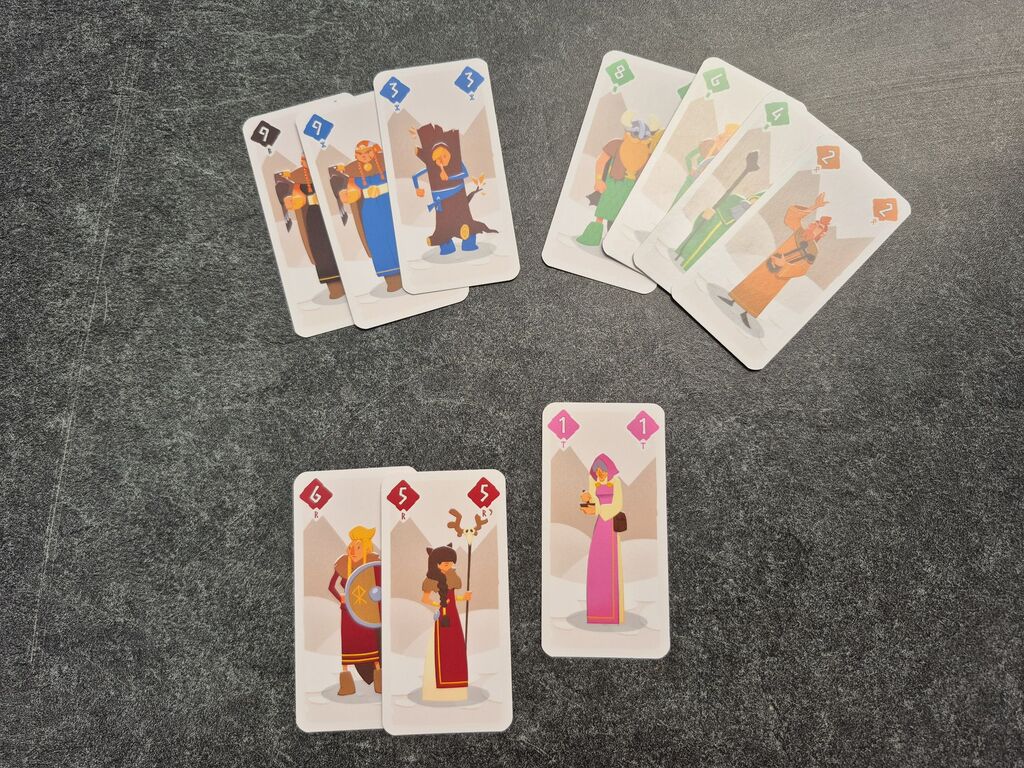 Karten in Gruppen aus "Odin".