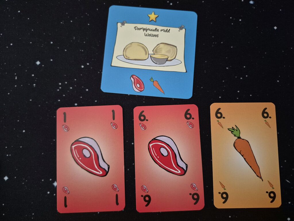 Vier Karten.
