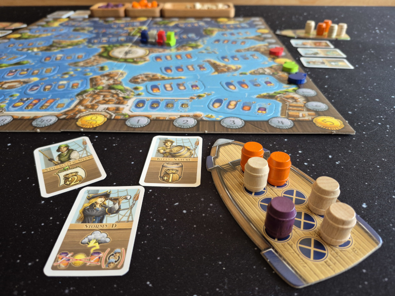 Volles Fass voraus: Ware im Weg an Deck