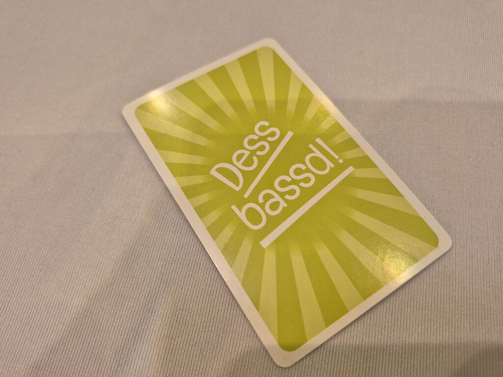 Eine Karte aus "Dess bassd!"