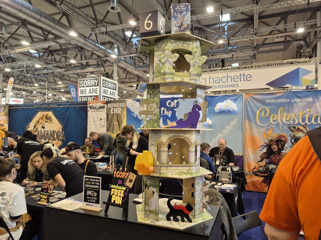 Spielmaterial von "Le chat et la Tour".