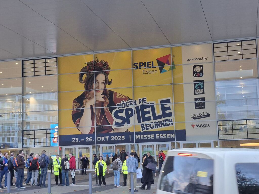 Der Eingang zur Spielemesse.