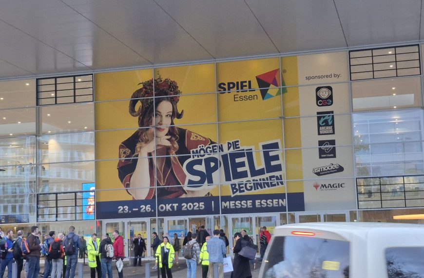 Der Eingang zur Spielemesse.