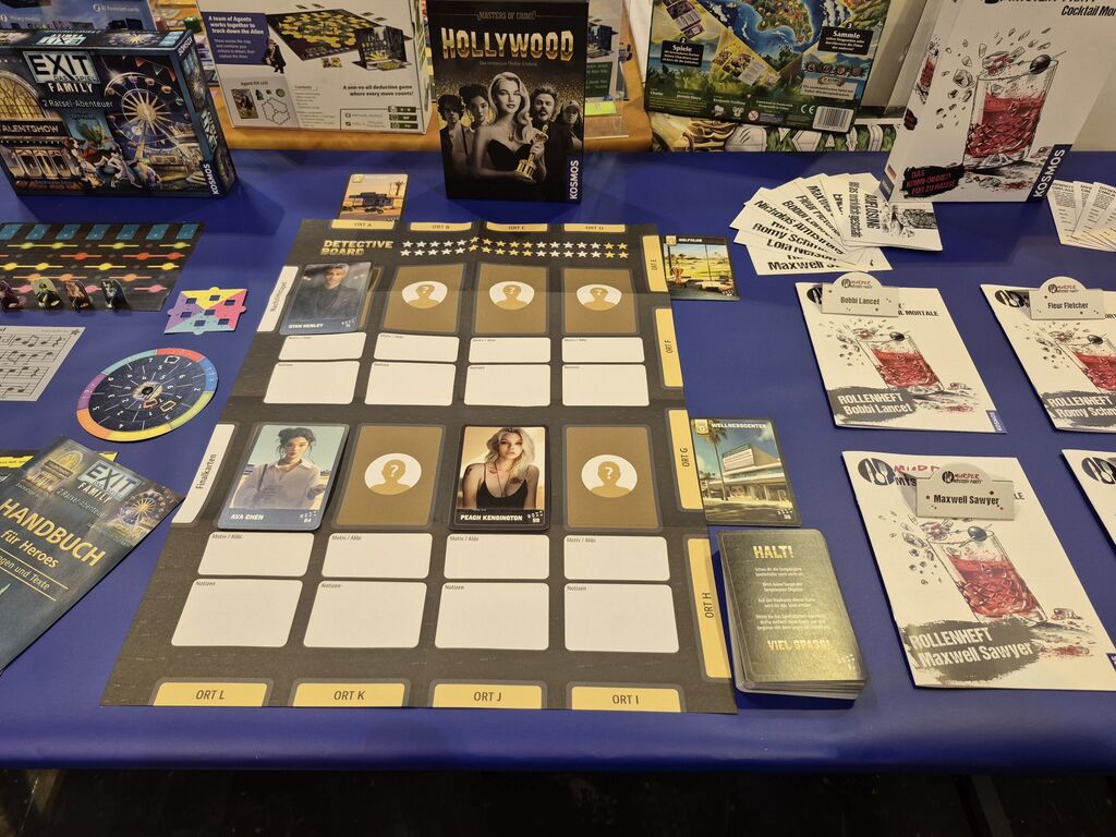 Spielmaterial von "Masters of Crime – Hollywood".