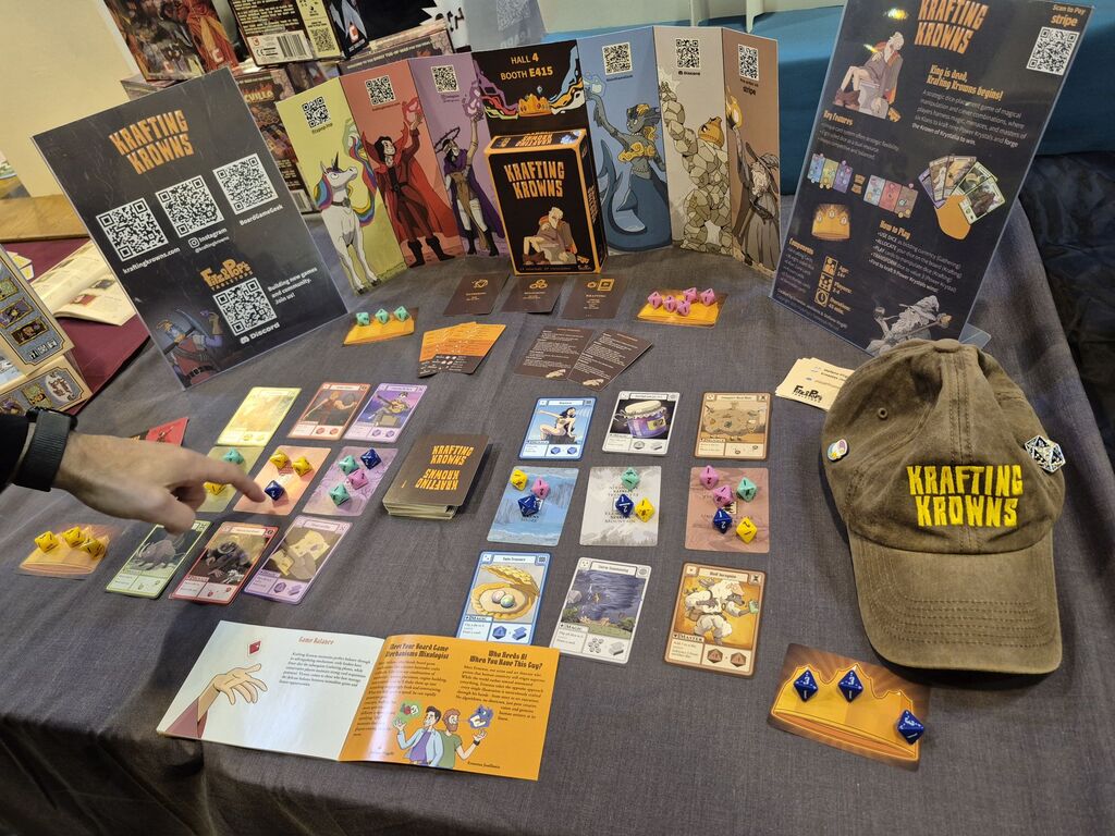Spielmaterial von "Krafting Krowns".