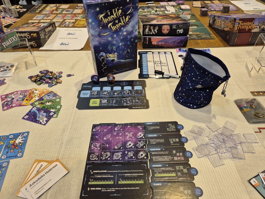 Spielmaterial von "Twinkle Twinkle".