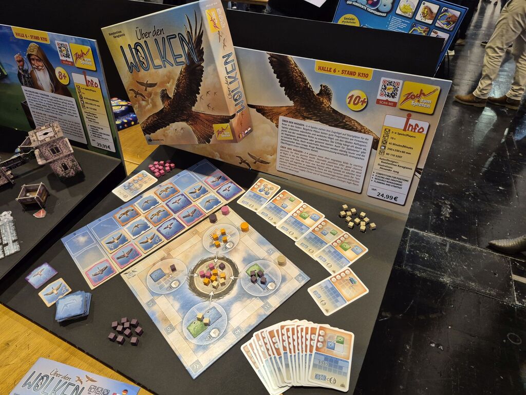 Spielmaterial von "Über den Wolken".