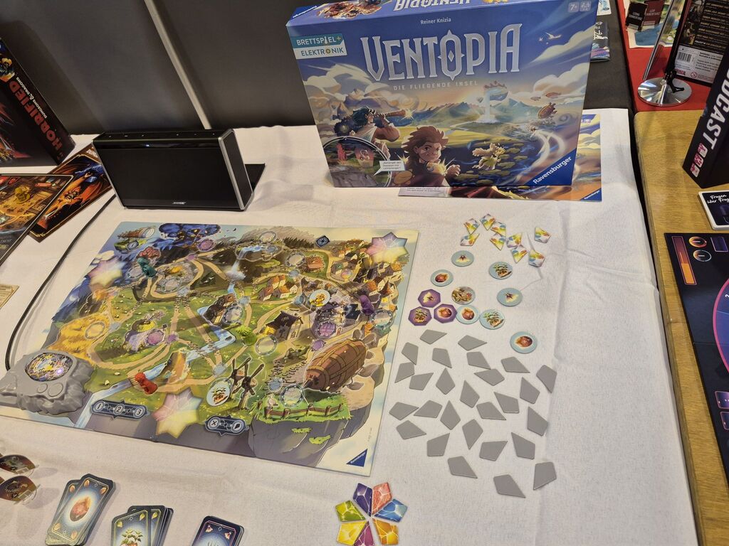 Spielmaterial von "Ventopia".