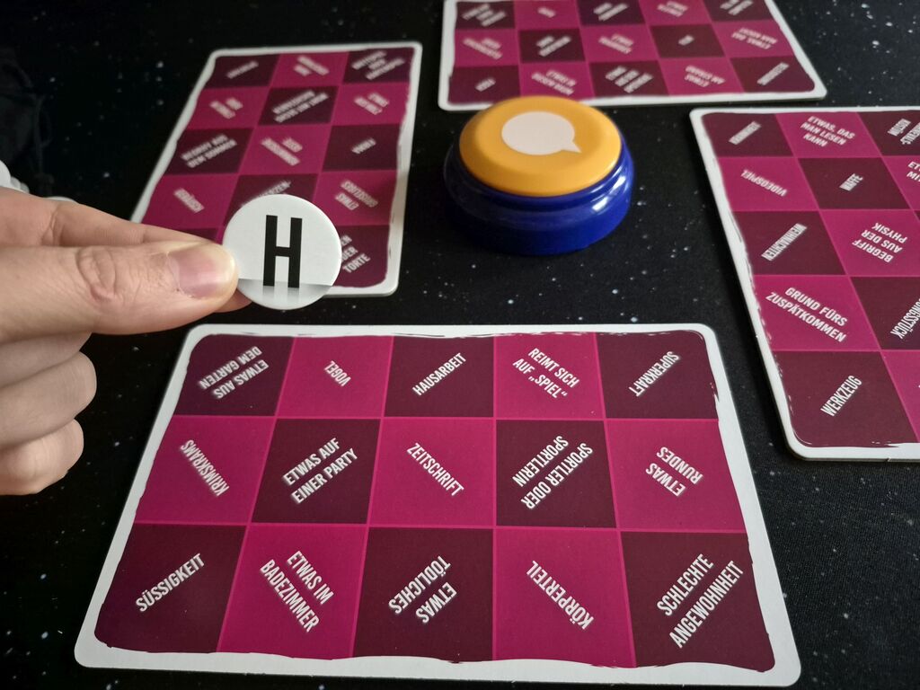 Spielmaterial von "Oh my word".