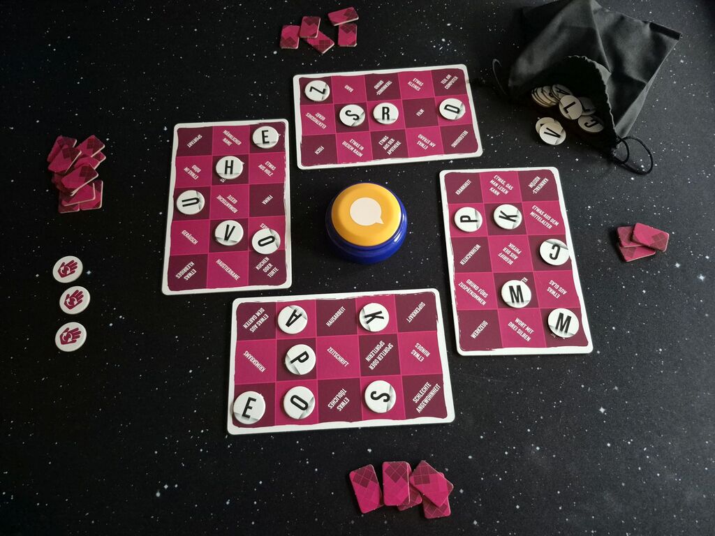 Das Spielmaterial mit veränderter Anordnung.
