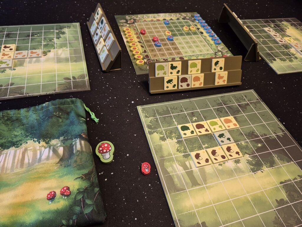 Spielmaterial von "The Glade".