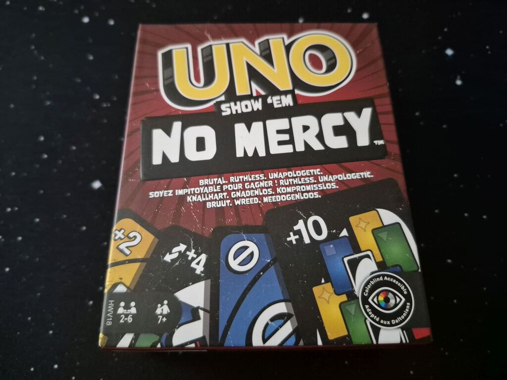Das Cover von "Uno – Show 'em no mercy".