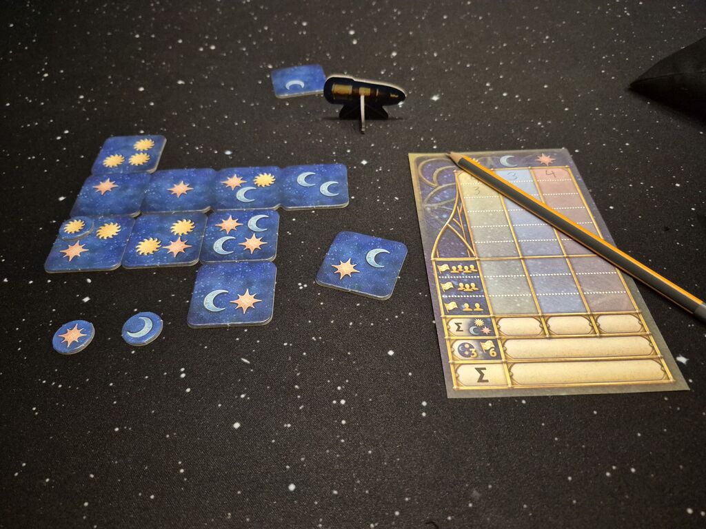 Spielmaterial von Luminos.