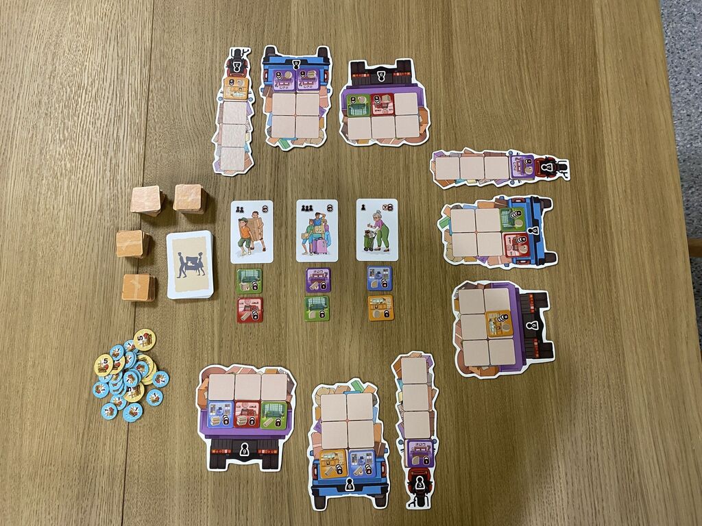 Spielmaterial von "Moving Day".