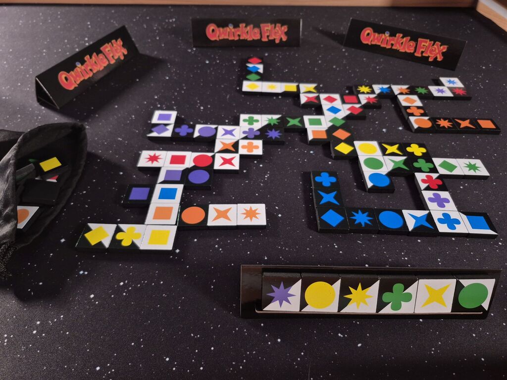 Spielmaterial im Spielverlauf.