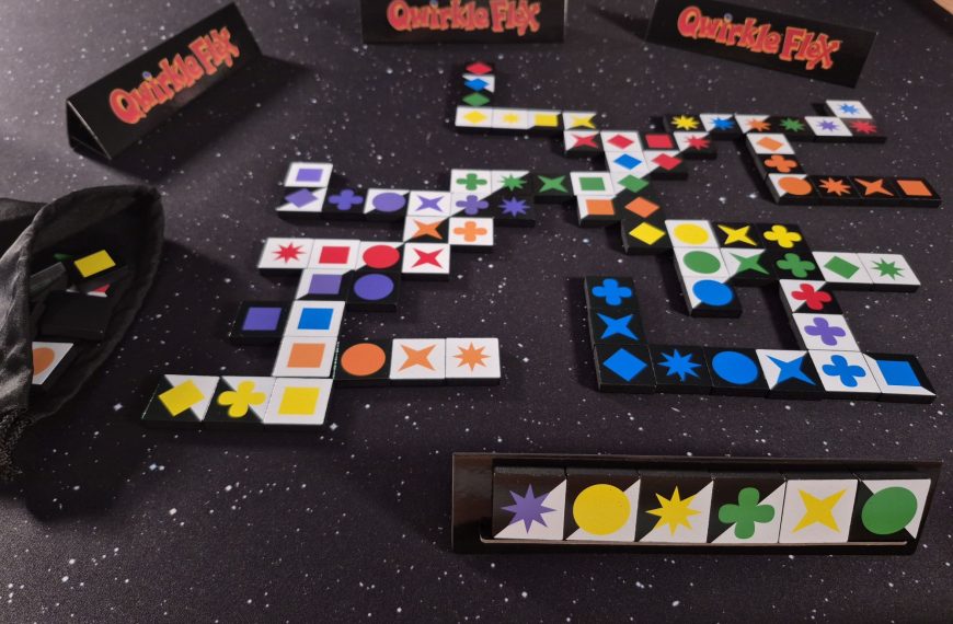 Spielmaterial im Spielverlauf.