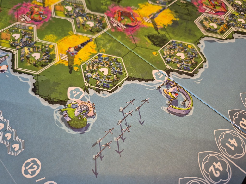 Spielplanausschnitt.