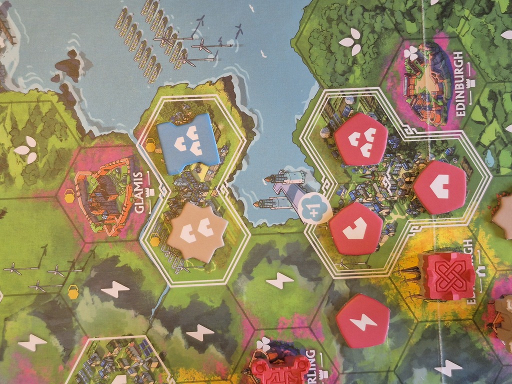 Veränderte Plättchenanordnung.