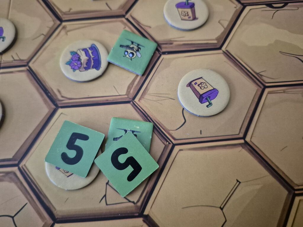 Marker auf dem Spielplan.