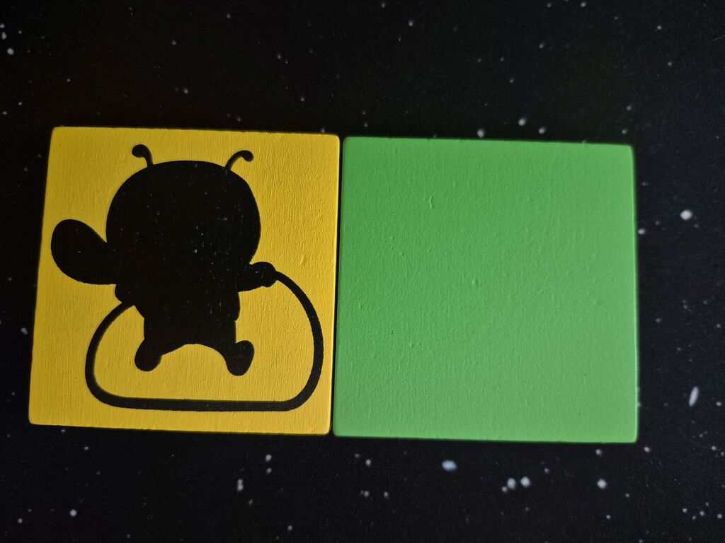 Zwei Marker, einer auf der Rückseite.