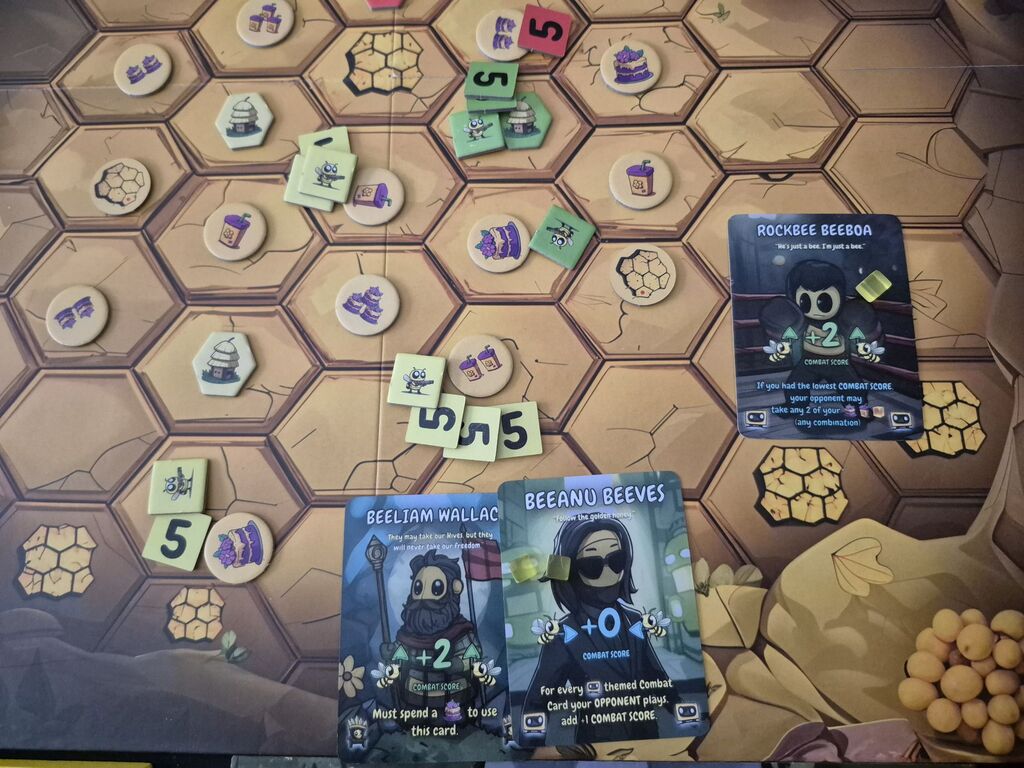 Spielmaterial von "Beetown Beatdown".