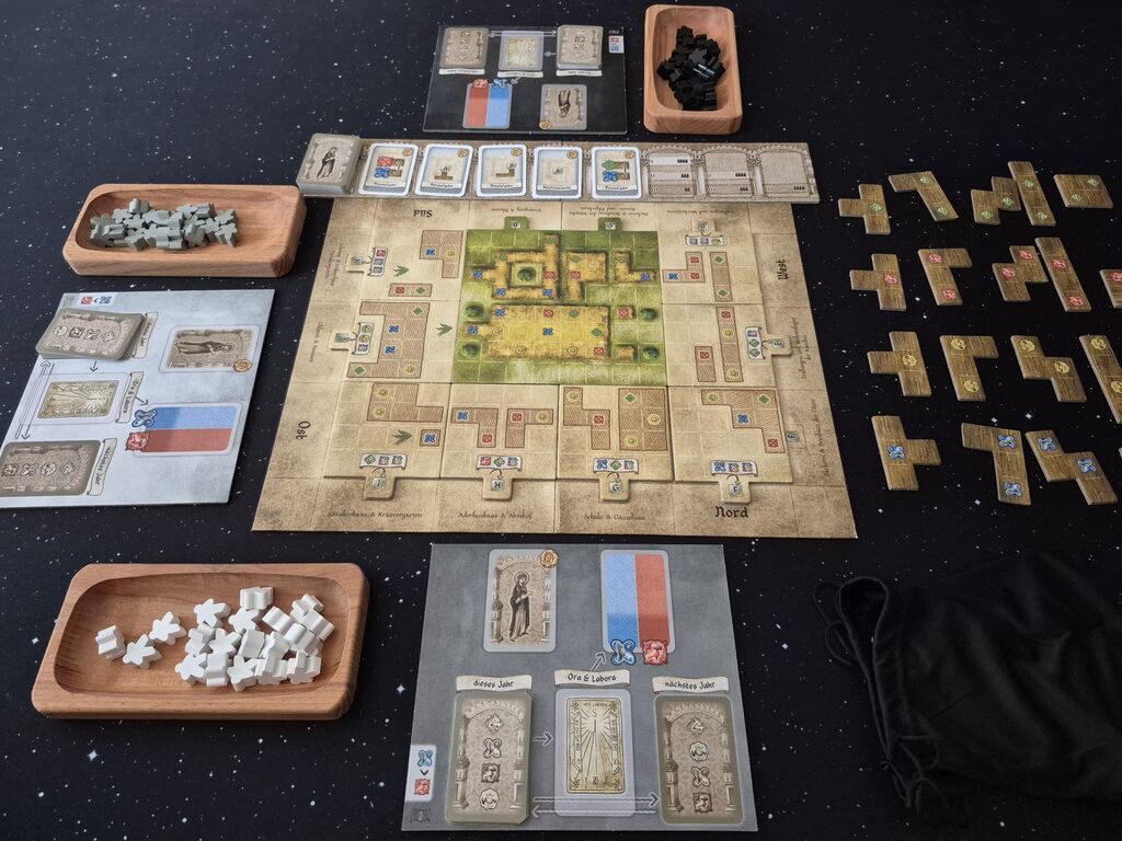 Spielmaterial von "Campus Galli".