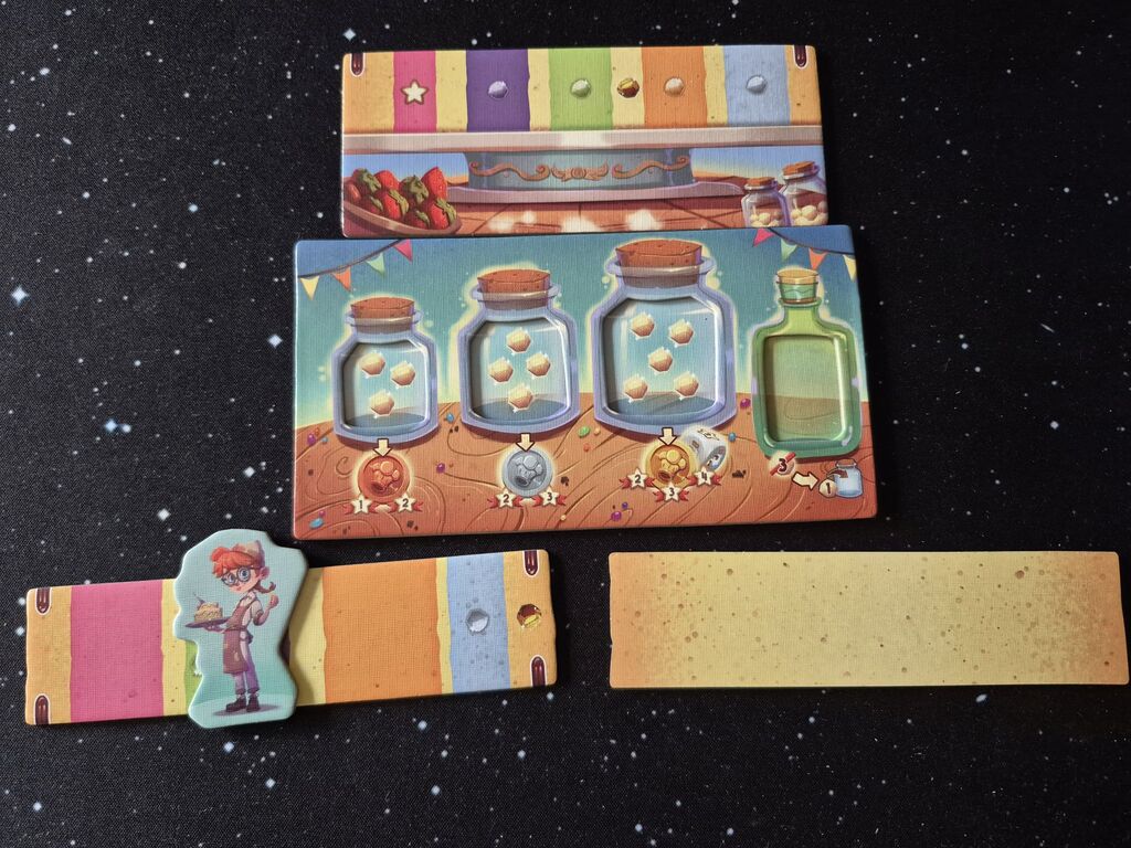 Spielmaterial von "Topp die Torte".