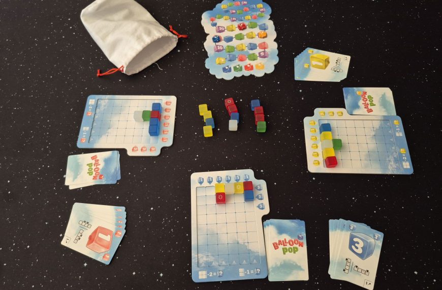 Spielmaterial von "Balloon Pop" im Spielverlauf.