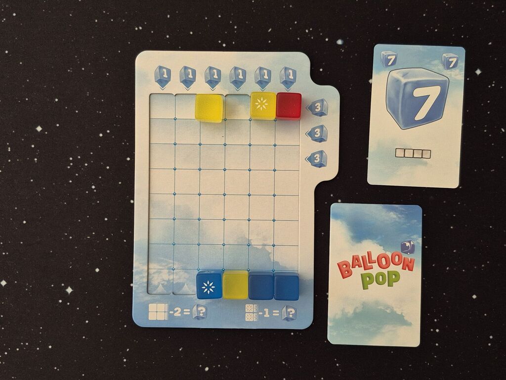 Spielmaterial von "Balloon Pop".