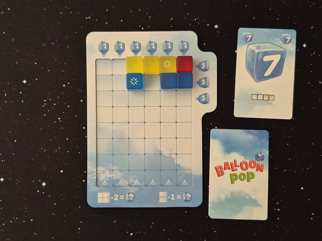 Würfel, Tableau, Karten.