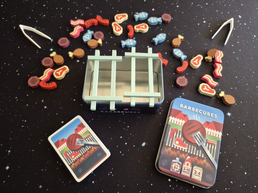 Spielmaterial von "Barbecubes".