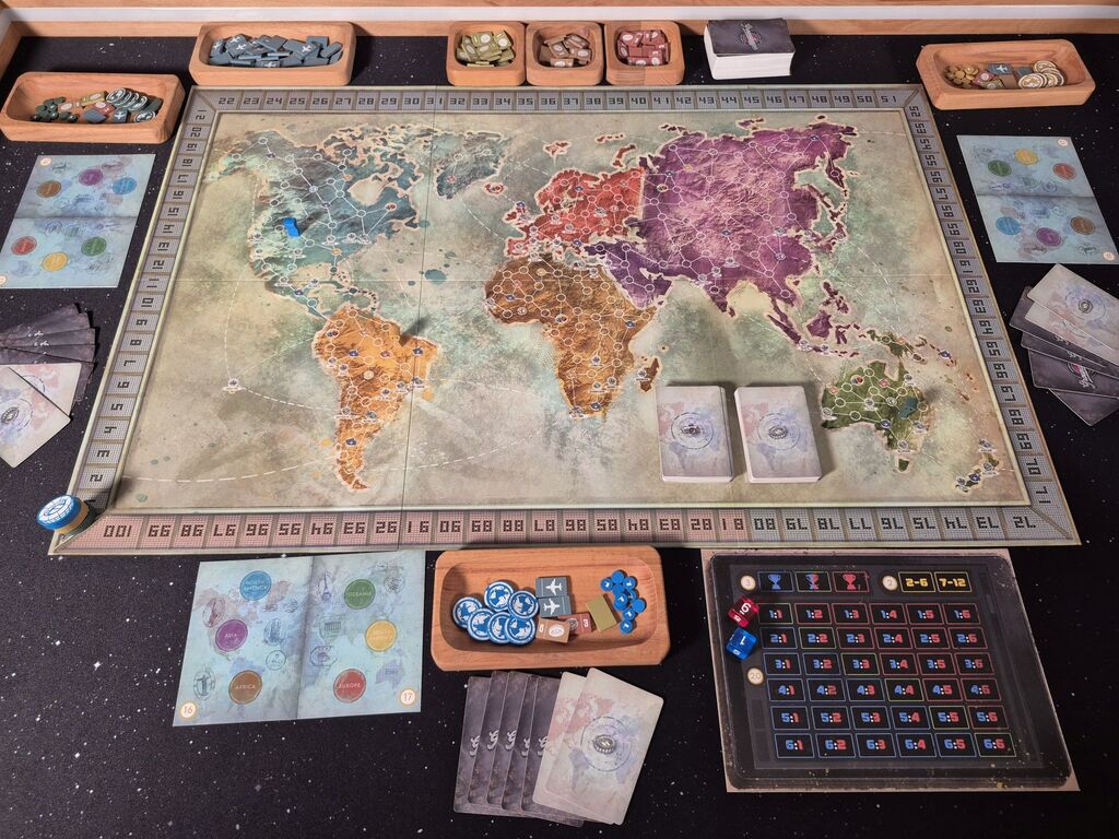 Der Spielaufbau von "Groundhopper".