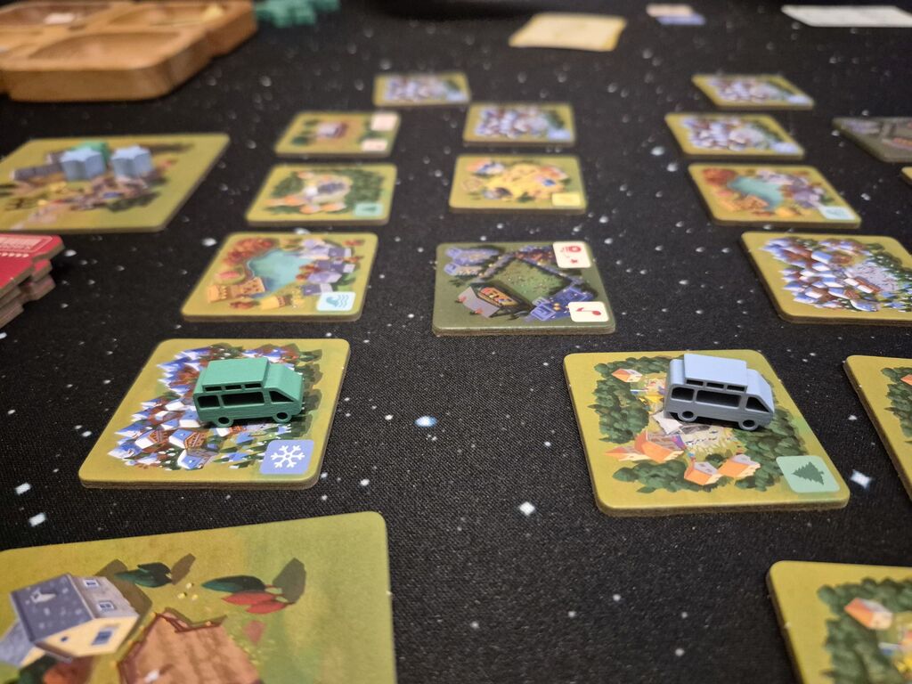 Spielmaterial von "On the Road".