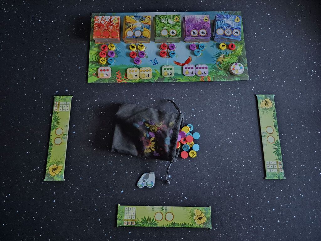 Spielaufbau von "Rainforest".