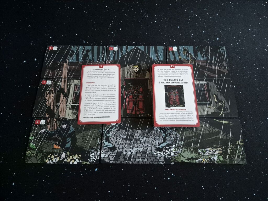 Karten aus "Crime Places – Bar der Dämonen".