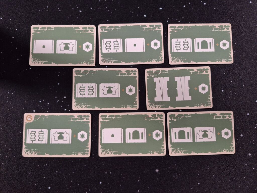 Karten mit Symbolen aus "Die Katze und der Turm".