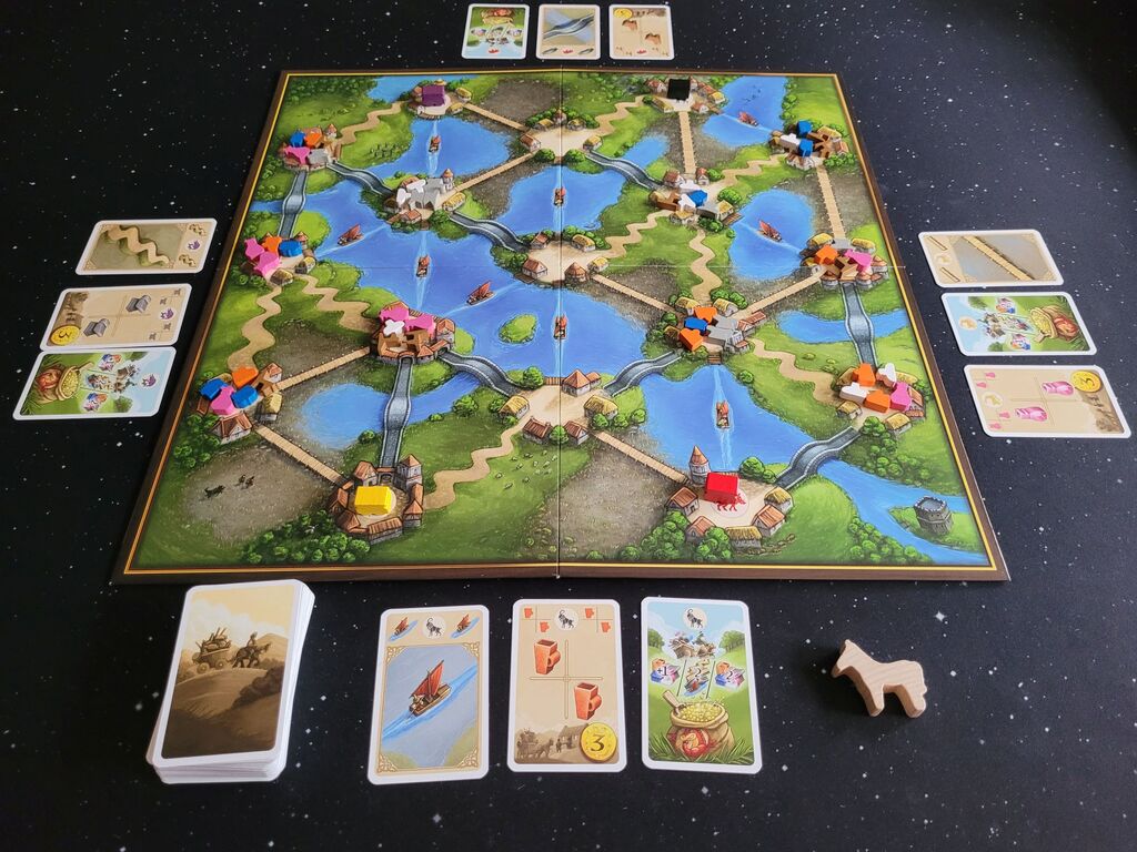 Spielaufbau von "Die Trödler aus den Highlands".